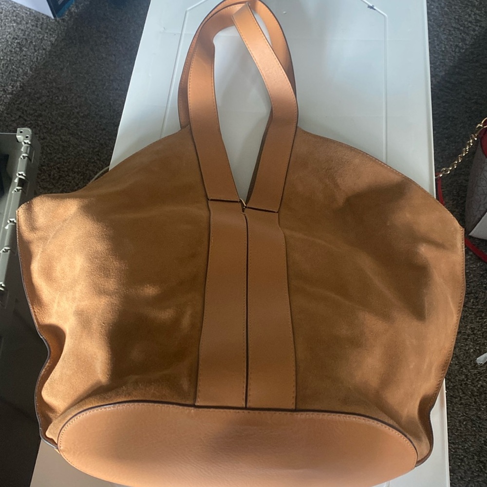 Tan handbag